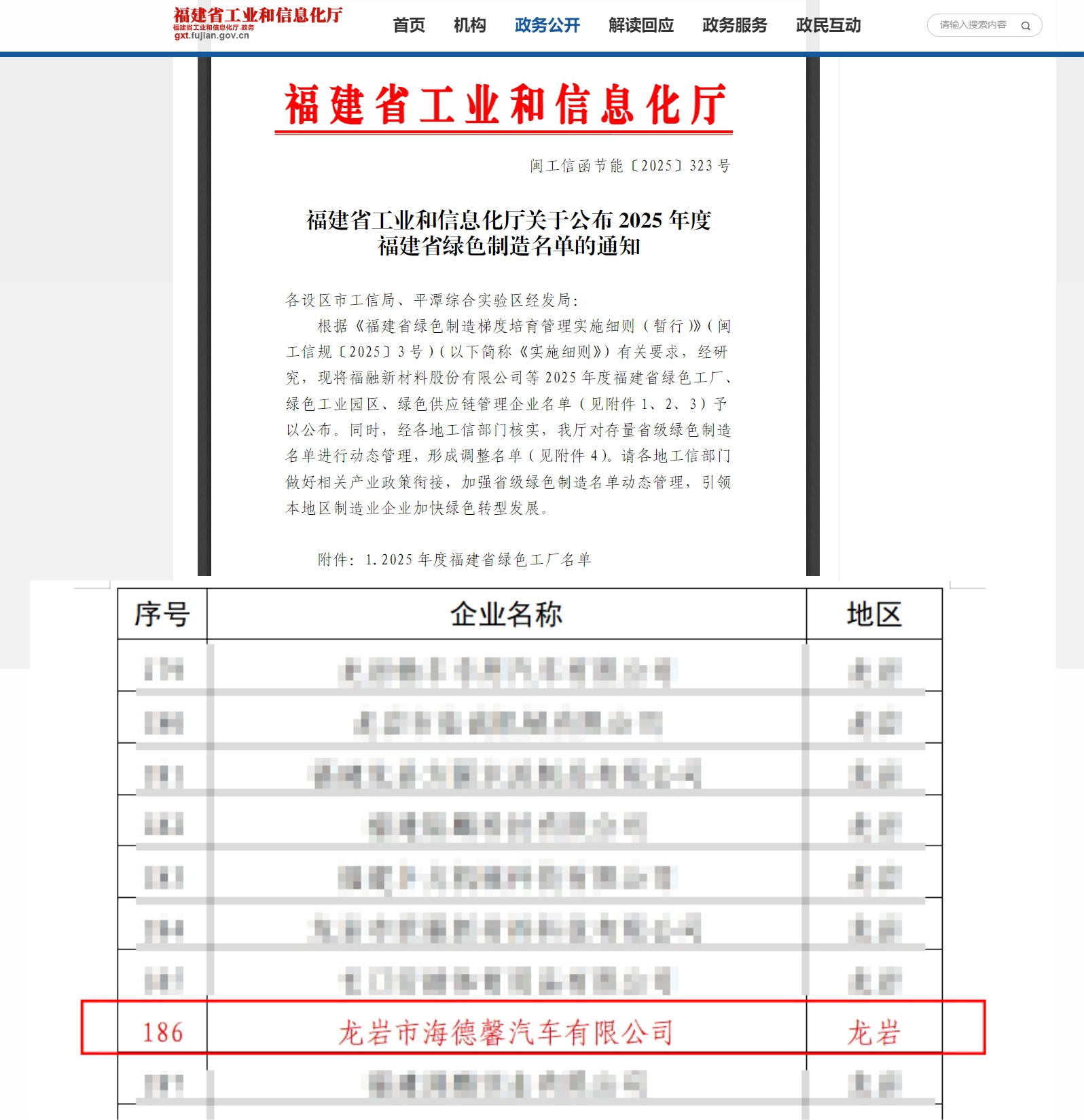 福建省绿色工厂